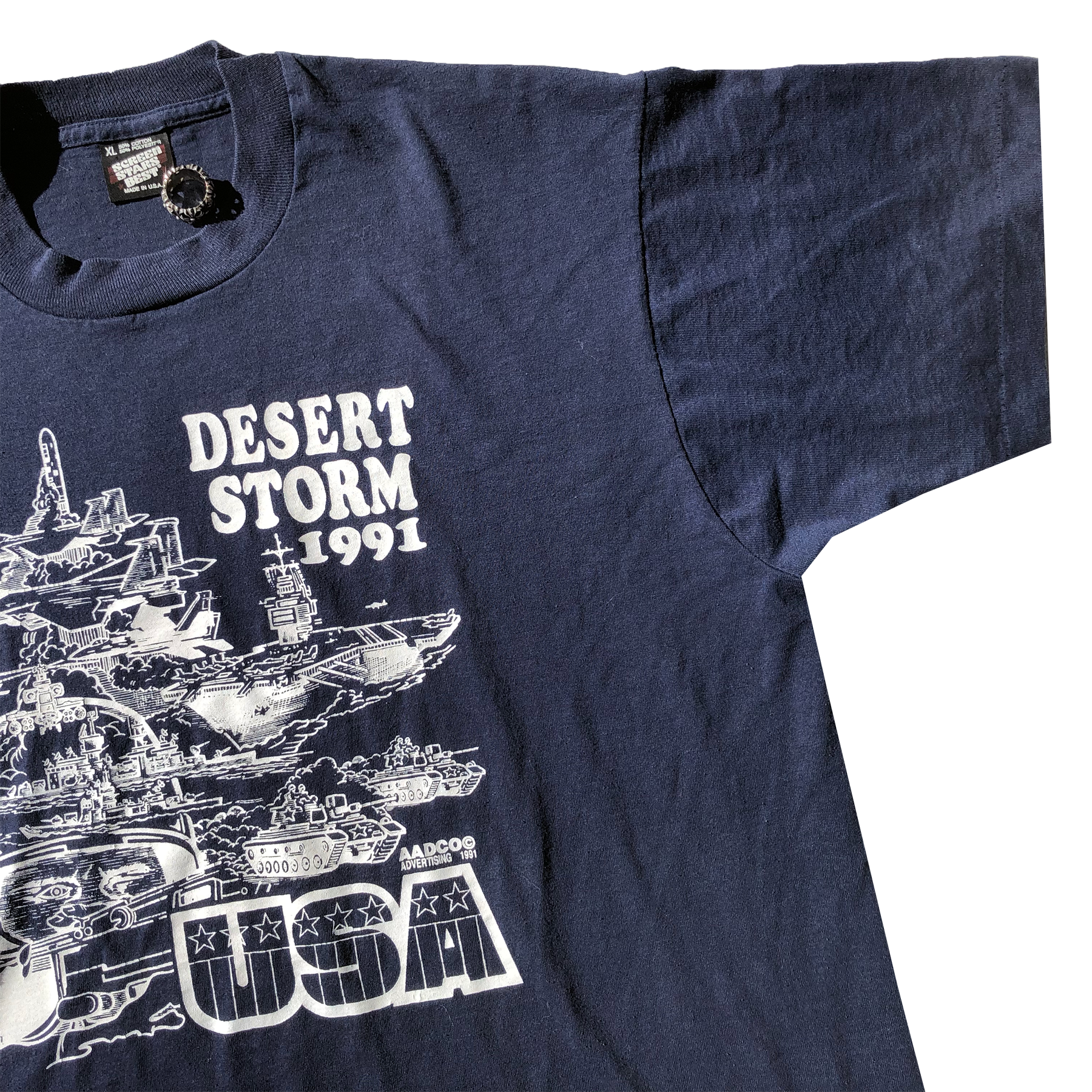 Vintage 1991 Desert Storm USA Fleet Tee