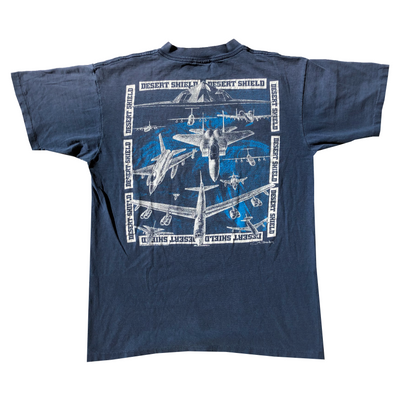Vintage 1990 Desert Shield Air Force Fleet Tee