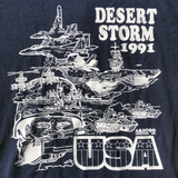 Vintage 1991 Desert Storm USA Fleet Tee