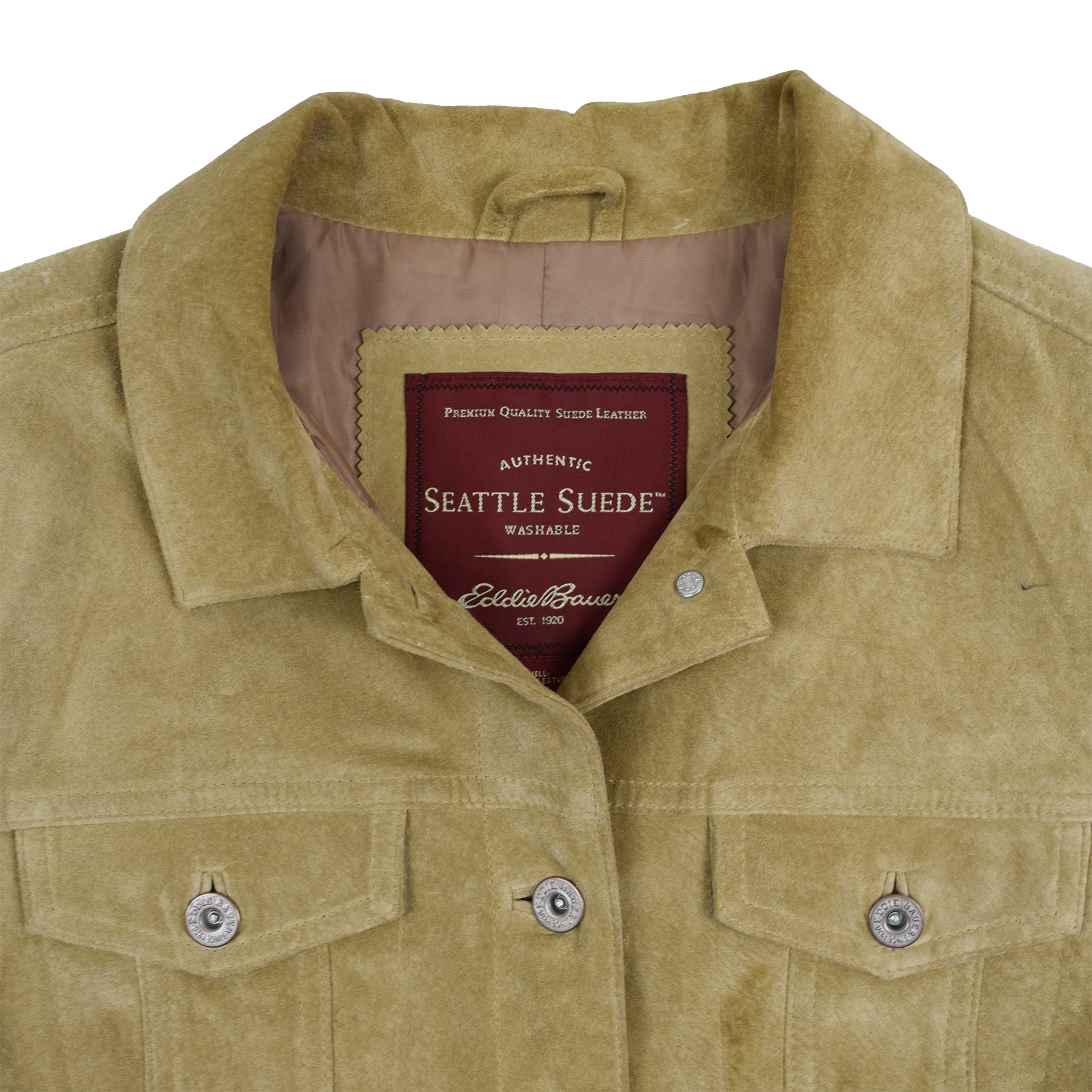 Vintage 2000s Seattle Suede x Eddie Bauer Suede Cowboy Jacket