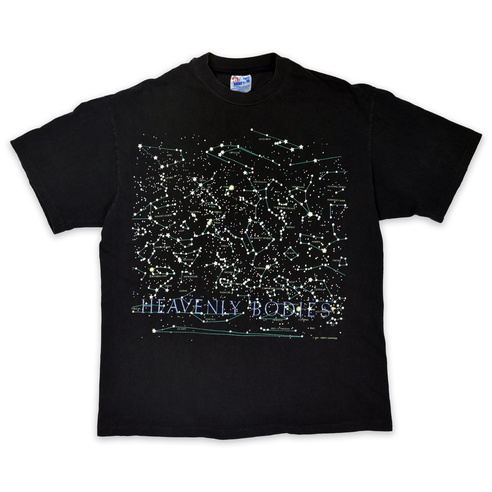 Vintage 1992 "Heavenly Bodies" Constellation Astronomy AOP Tee
