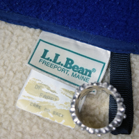 Vintage 1990s L.L. Bean Deep Pile Oatmeal Sherpa Fleece Full Zip