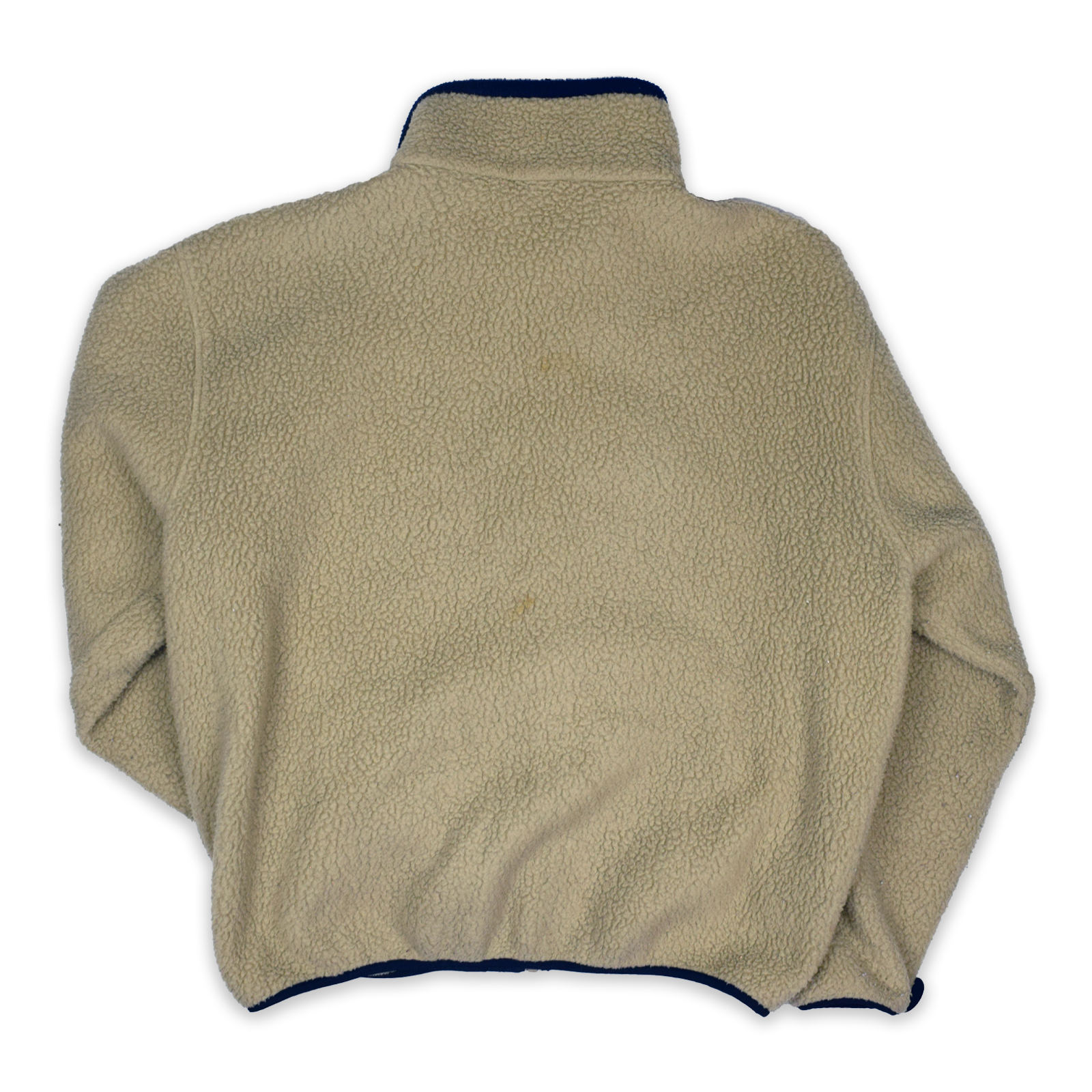 Vintage 1990s L.L. Bean Deep Pile Oatmeal Sherpa Fleece Full Zip