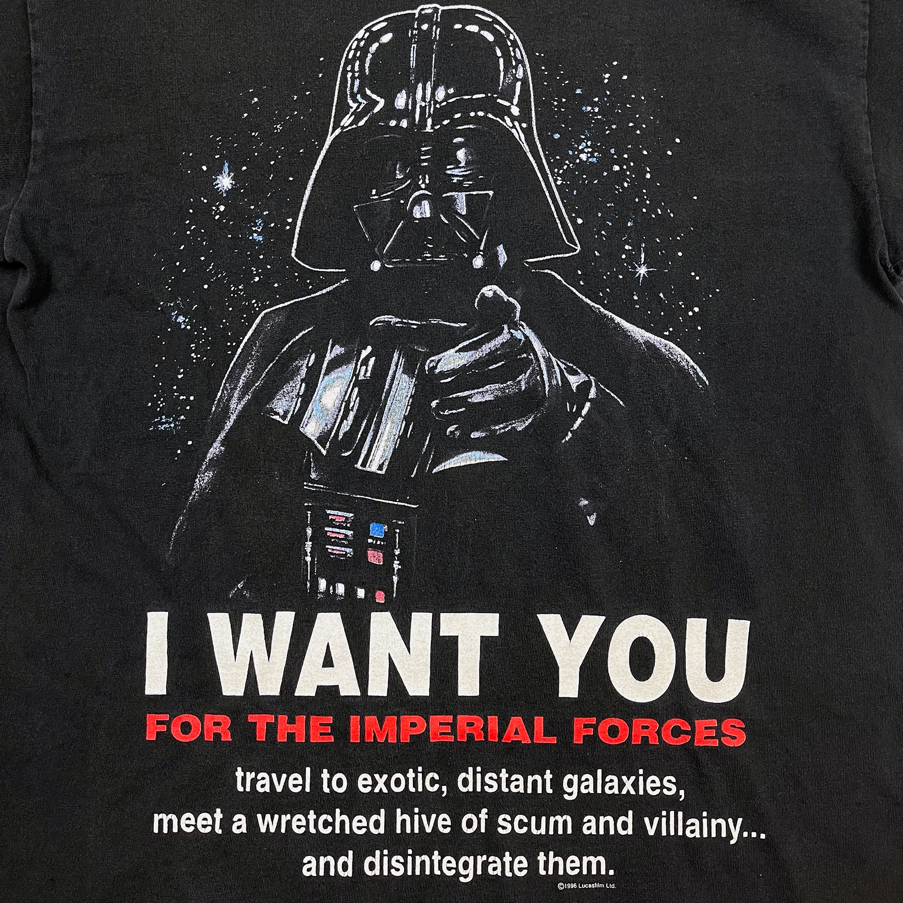 Vintage 1996 Star Wars Darth Vader "I Want You!" Tee
