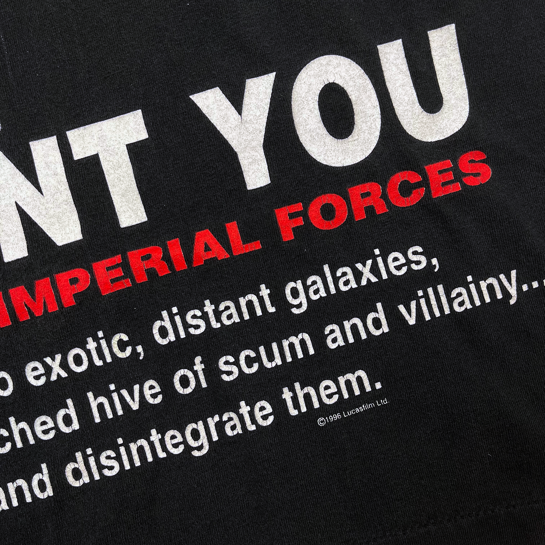 Vintage 1996 Star Wars Darth Vader "I Want You!" Tee