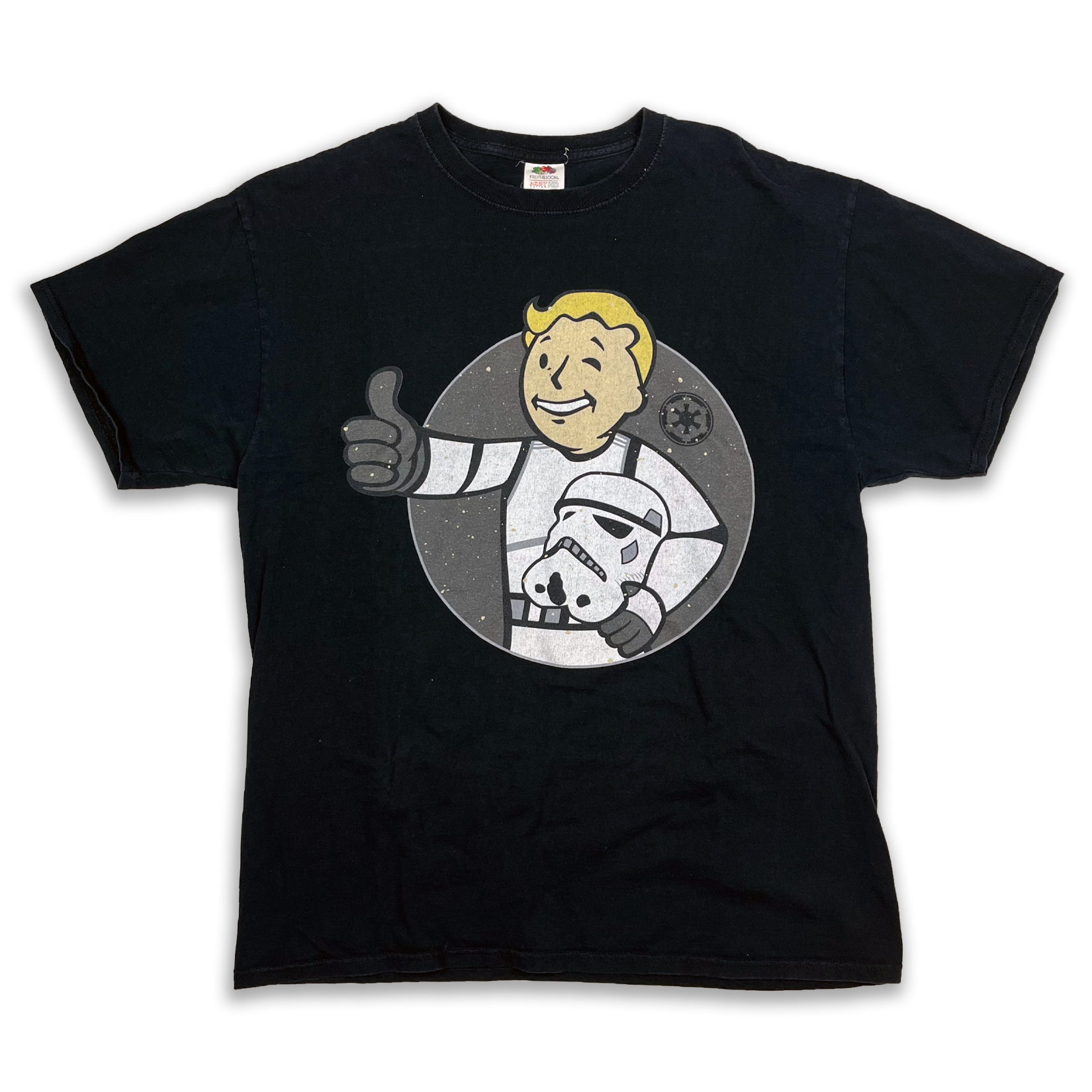 Vintage Bootleg Star Wars Storm Trooper x Fallout Vault Boy Tee