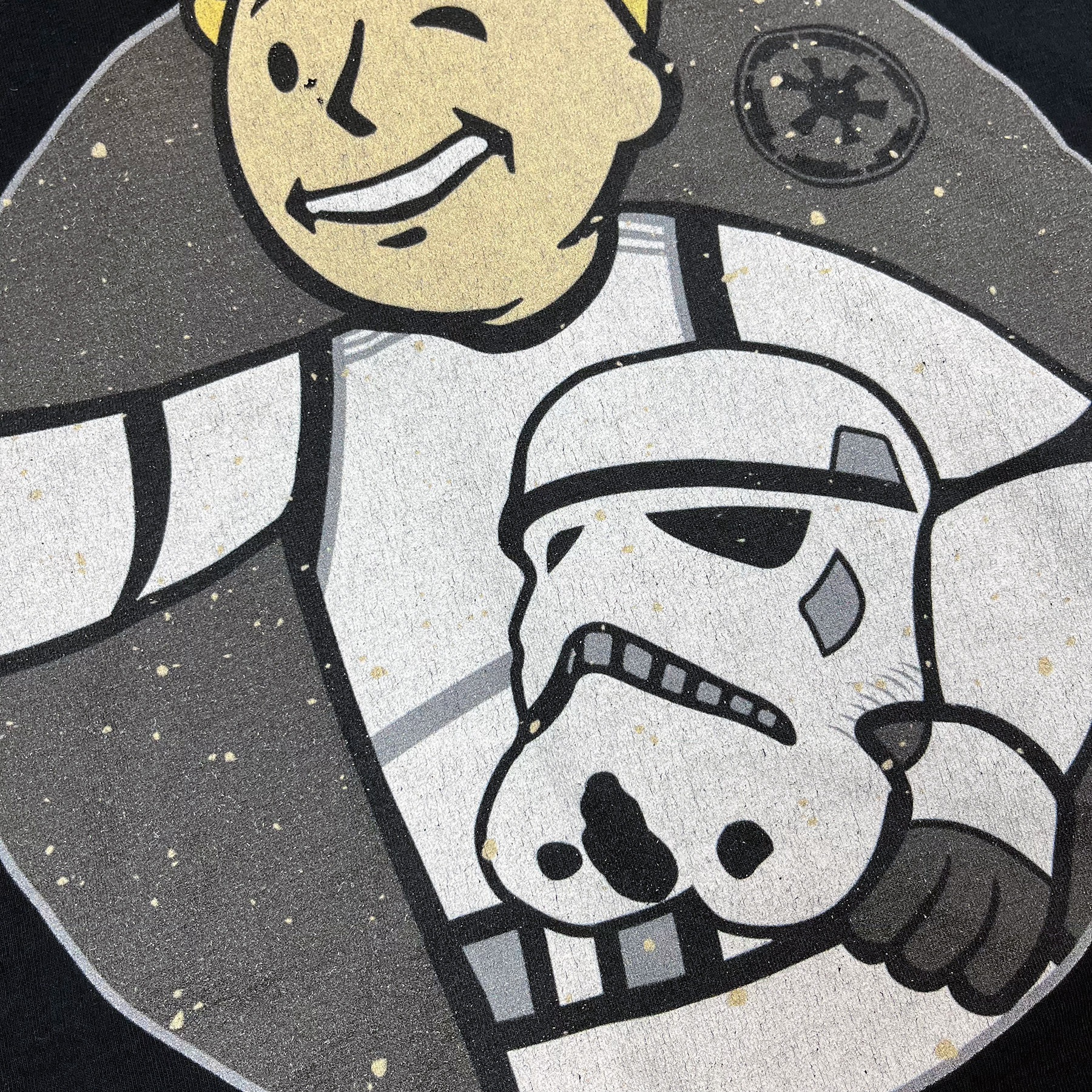 Vintage Bootleg Star Wars Storm Trooper x Fallout Vault Boy Tee