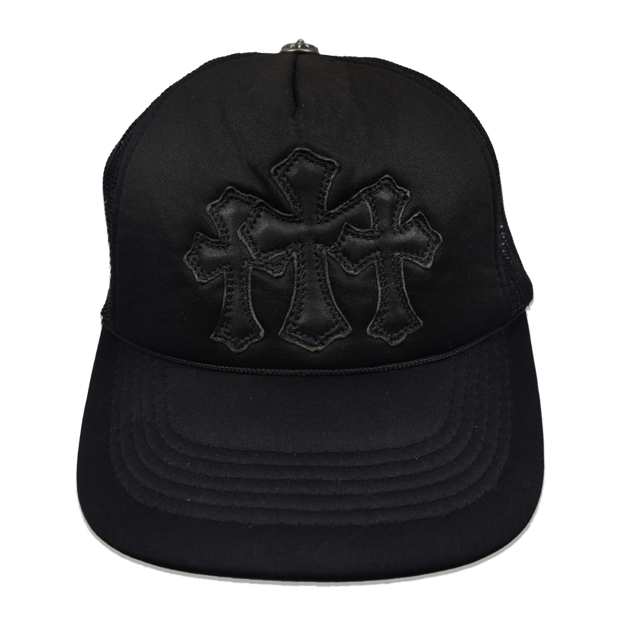 Chrome Hearts Triple Cross Cemetery Trucker Hat