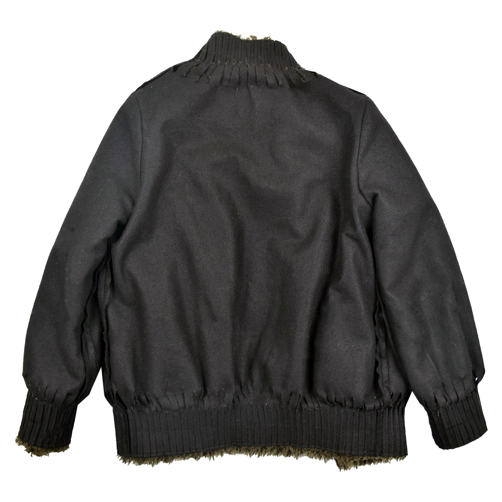 Undercover AW05 Arts and Crafts Laser Cut Design Boa Fur Jacket