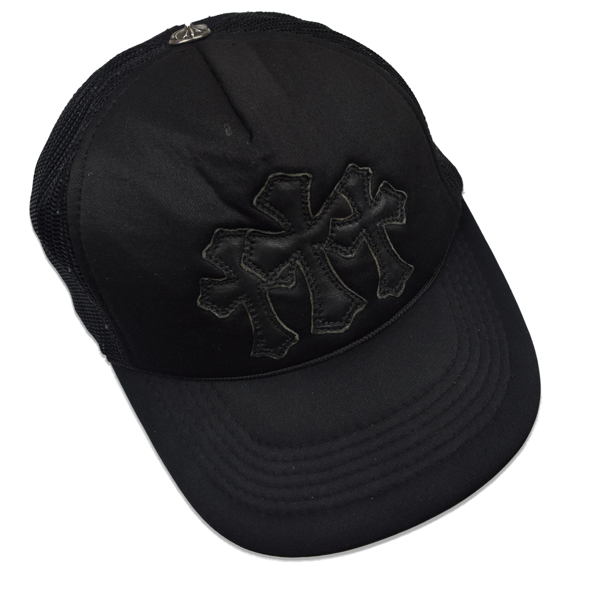 Chrome Hearts Triple Cross Cemetery Trucker Hat