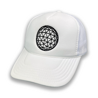 Vanguard Classic Logo Embroidered Trucker Hat (White)
