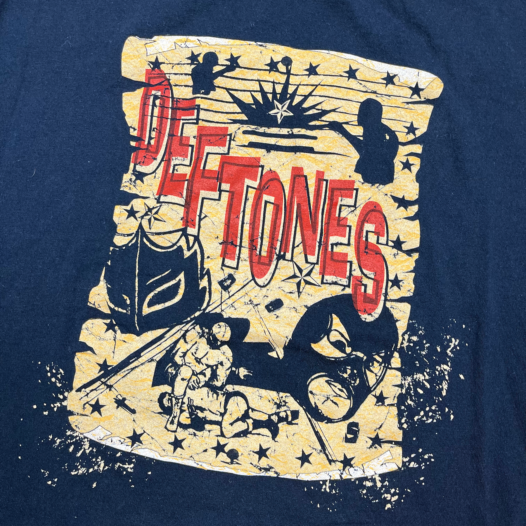 Vintage 2006 Deftones Saturday Night Wrist Wrestler Tee